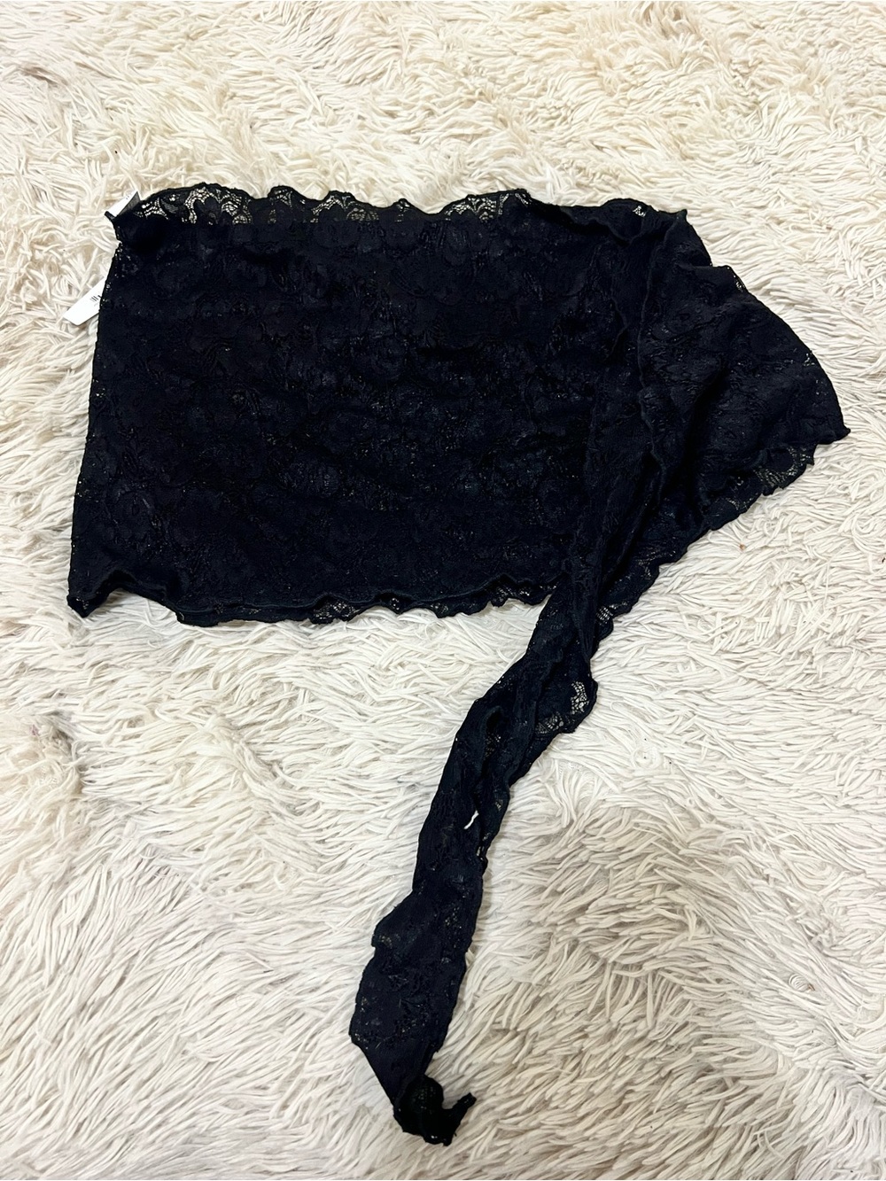 Black Lace Bandeau cover up - Women's Accessory